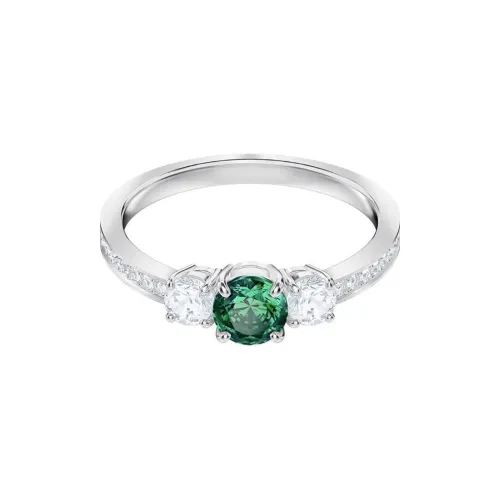 Swarovski Attract Trilogy родиевое покрытие металлические кольца женский серебряный