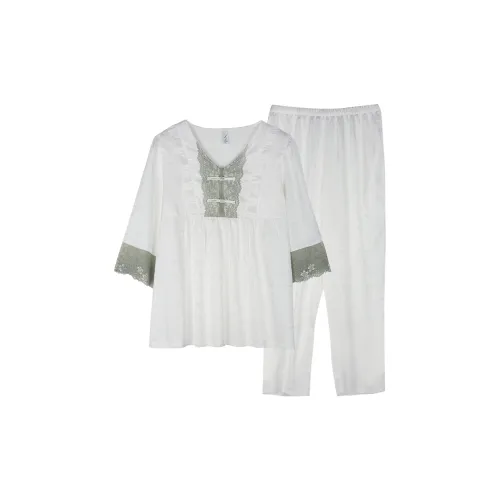 Xuan Liang Pajama Комплект Женские Роскошный Белый