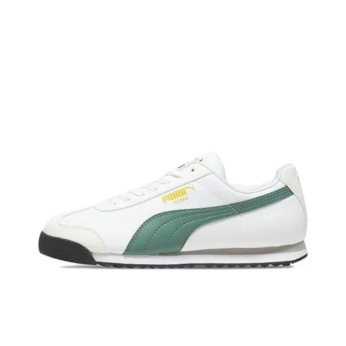 PUMA Roma Basic+ Low Top Повседневная обувь Мужская Белый Зеленый