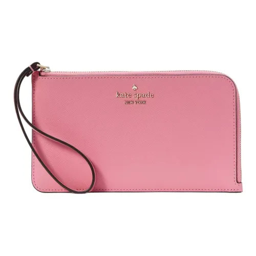 Kate Spade Кожа Клатч Средний Женский Пастельно-розовый Красный