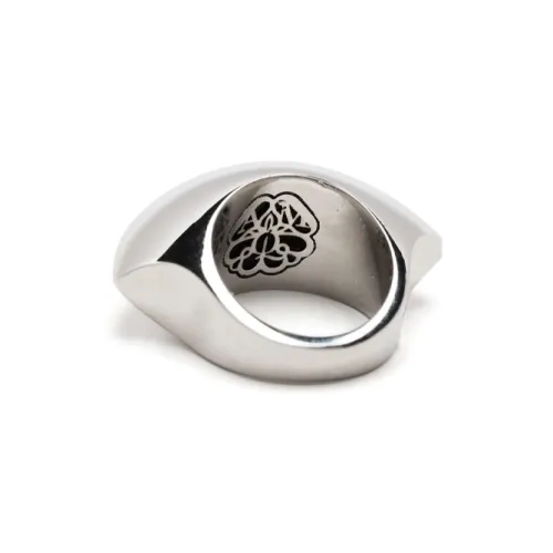 Alexander McQueen Латунные Кольца Серебряные Женские
