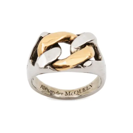 Alexander McQueen Латунь Кольца Серебро Мужской