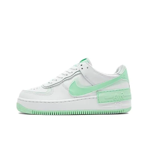 Nike Air FORCE 1 Slip Resistant Abrasion Resistant Низкие Кроссовки для скейтбординга Женские Белые Зеленые
