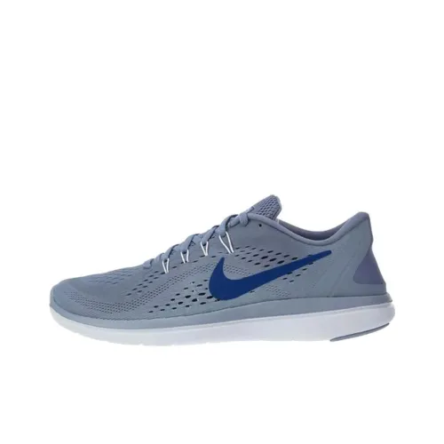 Nike Flex 2017 RN Slip-Resistant и Breathable Low-Top Беговые кроссовки Мужские Blue