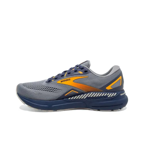 Brooks Adrenaline GTS Беговые кроссовки Низкий топ Серый/Guan Синий/Оранжевый Мужской