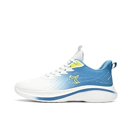 Кроссовки Binary для бега, низкий топ, белый, светло-синий, мужской