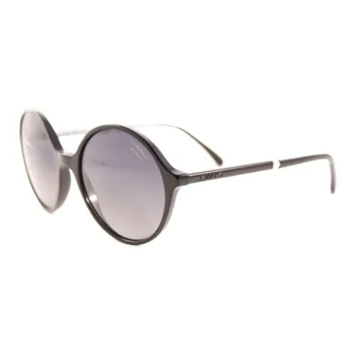 CHANEL Круглые Солнцезащитные очки Женские Черные