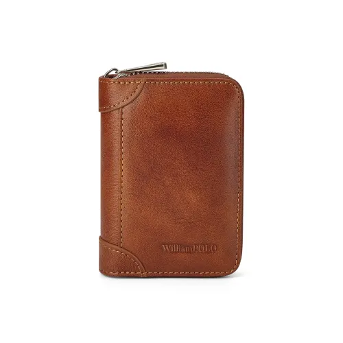 WilliamPOLO Кошелек из коровьей кожи держатель для карт стандартный мужской желтый коричневый черный кофейный
