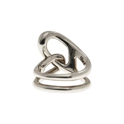 Hermes Chaine d'Ancre Металлические Кольца Серебряные Женские