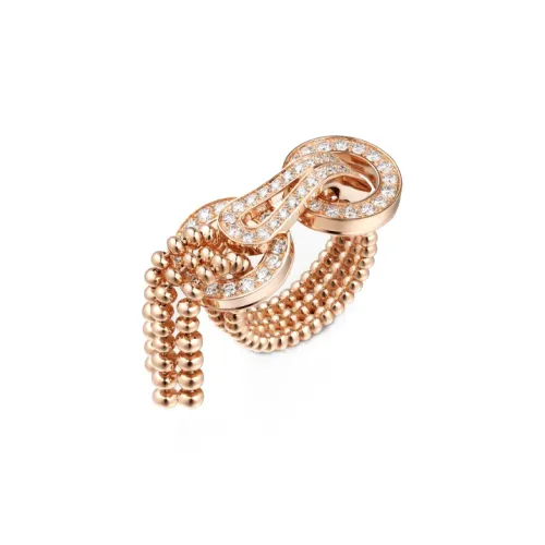 Cartier Кольцо Agrafe Розовое Золото, Бриллианты