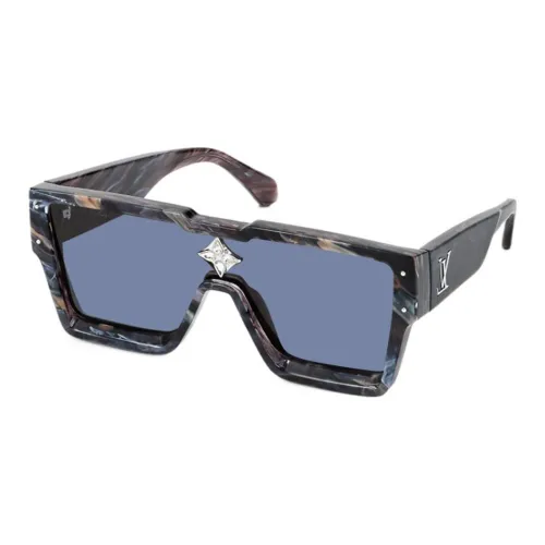 LOUIS VUITTON Пластиковая оправа нерегулярная форма солнцезащитные очки мужской