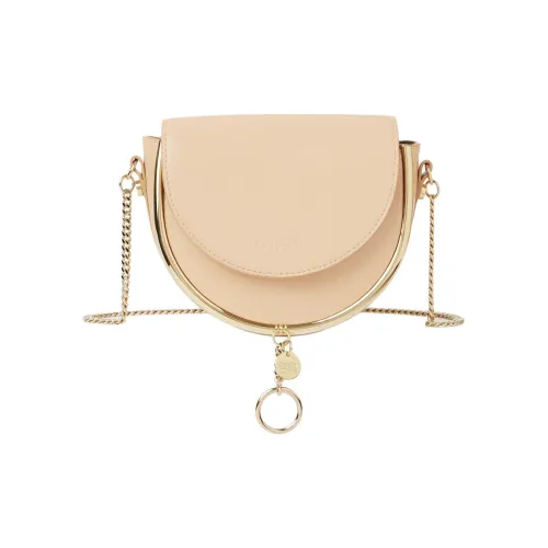 See By Chloe Гладкая коровья кожа Вечерняя сумка через плечо сумка обычная женская телесный