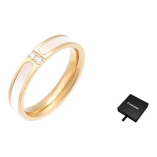 Cooraree Кольца из титанового стального сплава Унисекс Золото Серебро