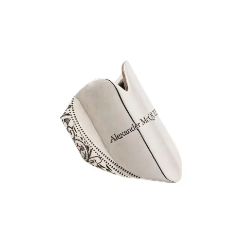 Alexander McQueen Металлические Кольца Серебряные Женские
