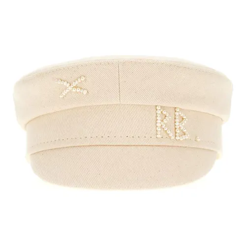 RUSLAN BAGINSKIY Хлопок Береты Женские Бежевый