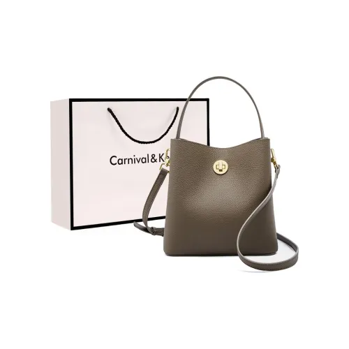 Carnival Keep Сумка-ведро из натуральной коровьей кожи плечевая сумка сумка через плечо стандартная женская хаки черная