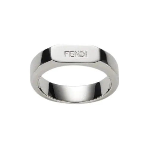 Fendi Латунь Кольца Серебряные Мужские