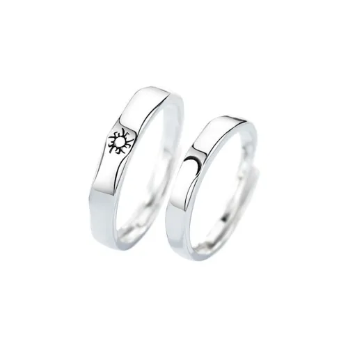 GIFU Сплав Кольца Солнце, Луна, And Звезды Парные кольца Унисекс
