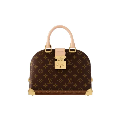 LOUIS VUITTON Сумка через плечо из дубленой кожи женская коричневая