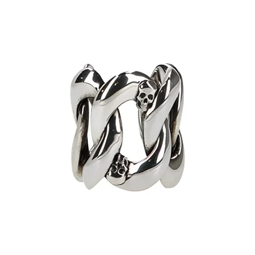 Alexander McQueen Латунные Кольца Серебряные Женские