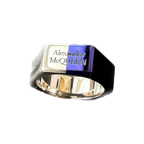Alexander McQueen Латунные Кольца Серебряные Унисекс