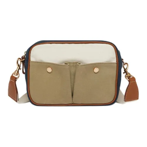 Vanessa Bruno 100% хлопок Camera Сумка Сумка через плечо Женская Многоцветная и Морской синий
