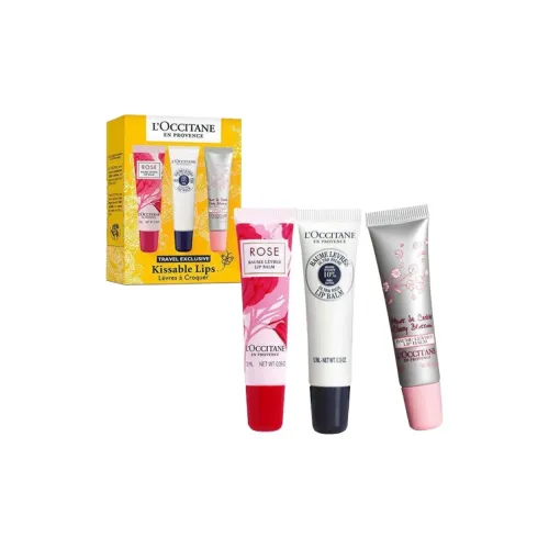L'OCCITANE Lip Balm Shea 12 мл + Розовый 12 мл + Вишневый цветок 12 мл