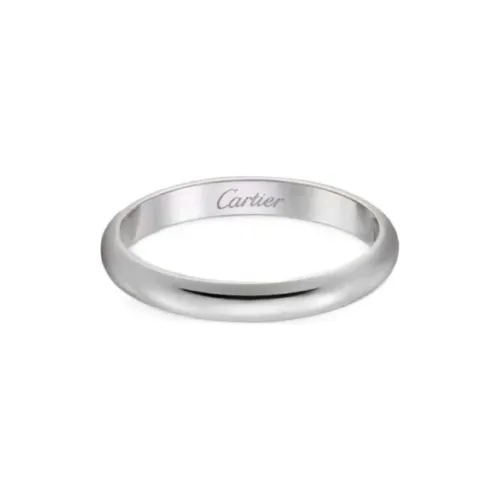 Cartier 18K Розовое золото Кольца Унисекс Серебристо-белый