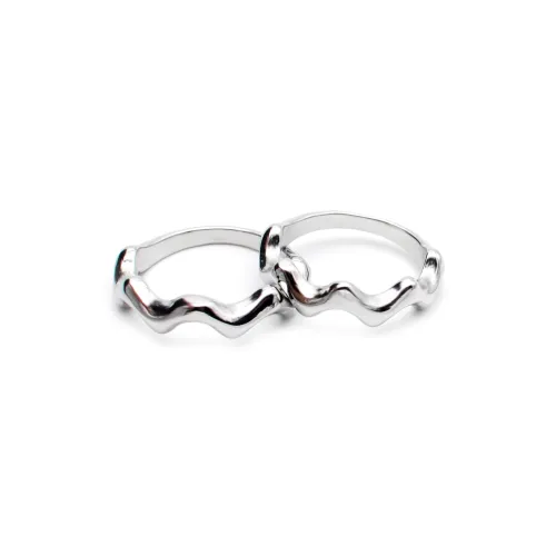 DAP Титановая сталь Кольца Серебряный Унисекс