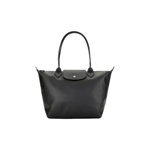 LONGCHAMP Le Pliage Xtra Коровья кожа Одно плечо Сумка Средний Женский Черный