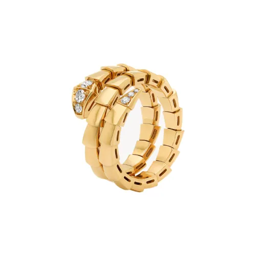 BVLGARI 18К золото кольца с алмазами унисекс золото