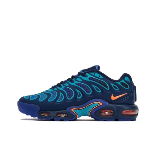 Nike Air Max Plus Беговые кроссовки Низкий топ Черный, Синий, Оранжевый Мужской