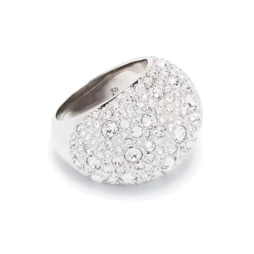 Кристалл Swarovski Металл Кольца Женские Серебряные