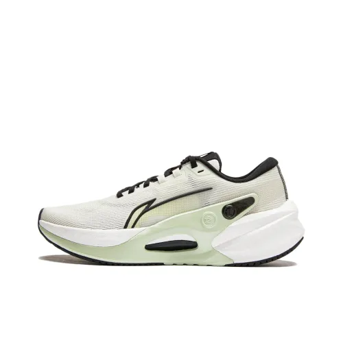 LINING Furious Rider 7,0 V2 Беговые кроссовки Низкий топ Айвори/Fairy Фруктовый зеленый Мужской