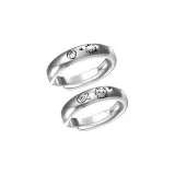 Мультяшная кошка и собака, парные кольца