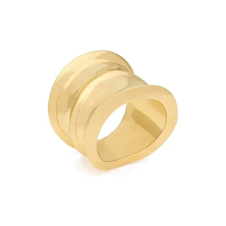 SAINT LAURENT Латунные кольца женские золотые