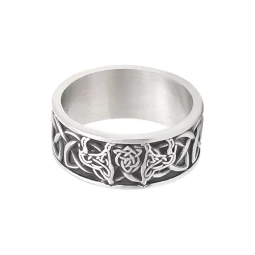FOREVER MELODY Кольца из титанового стального сплава Мужские Серебряные