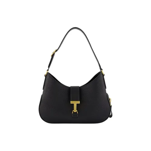 TF Телячья кожа Сумка Сумка через плечо Женская Черная