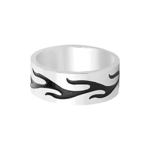 Келанси Кольца из титанового стального сплава Мужские Серебряные