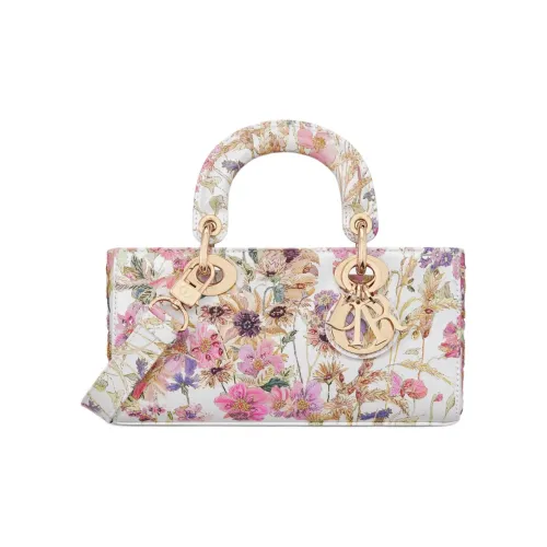 DIOR LADY D JOY Телячья кожа Сумка через плечо Сумка Маленькая Женская Многоцветная