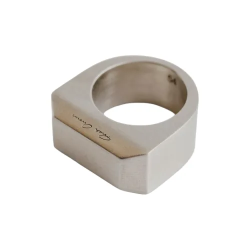 RICK OWENS совместный бренд RO Латунь Кольца Мужские Серебряные