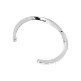 Серебряный, большой, рекомендуемый размер, внутренний диаметр 7 см