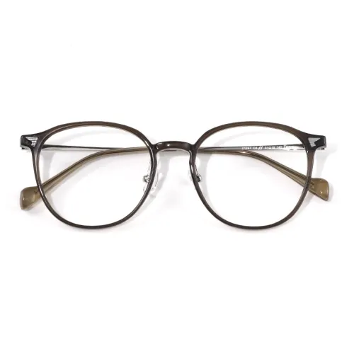 RUOYUN TR Памятный пластик Круглые Оправы для очков Женские Круглое лицо Холодный чайный коричневый Рамка для глаз Женские