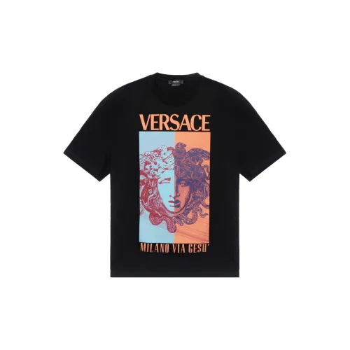 VERSACE Medusa Orchid T Рубашка Мужская Черная