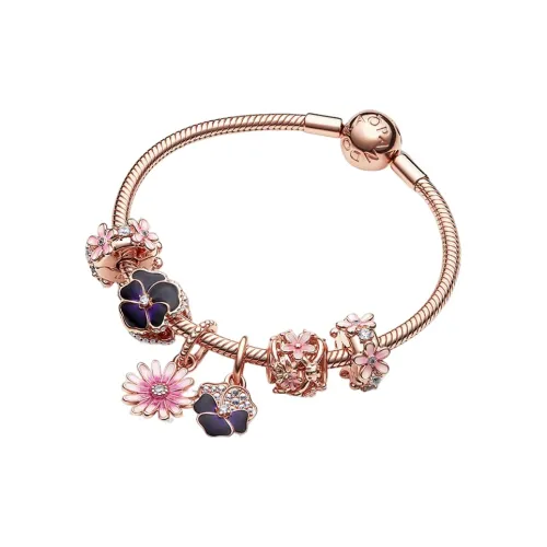 Pandora Браслеты Женские Розовое Золото