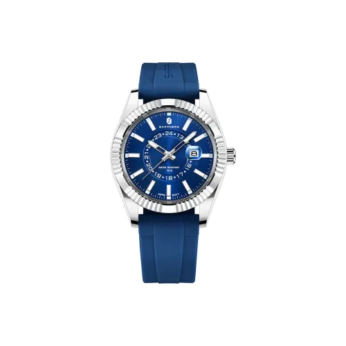 SAPPHERO Кварцевый механизм Мужские часы 40 мм Синий