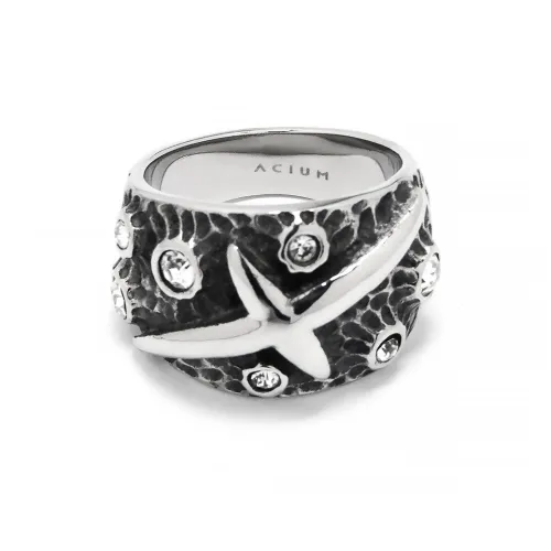 ACIUM Кольца из титана и стали унисекс