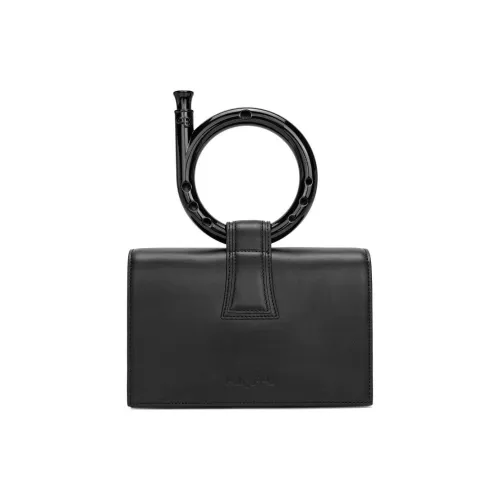 PabePabe Кожа Сумка Унисекс Черный