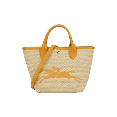 LONGCHAMP Le Panier Pliage с коровьей кожей цветовая схема сумка через плечо маленькая сумка женский абрикосовый