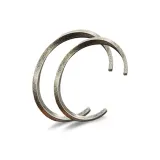 Винтажный серебристый, пара, комбо (6 см + 7 см)